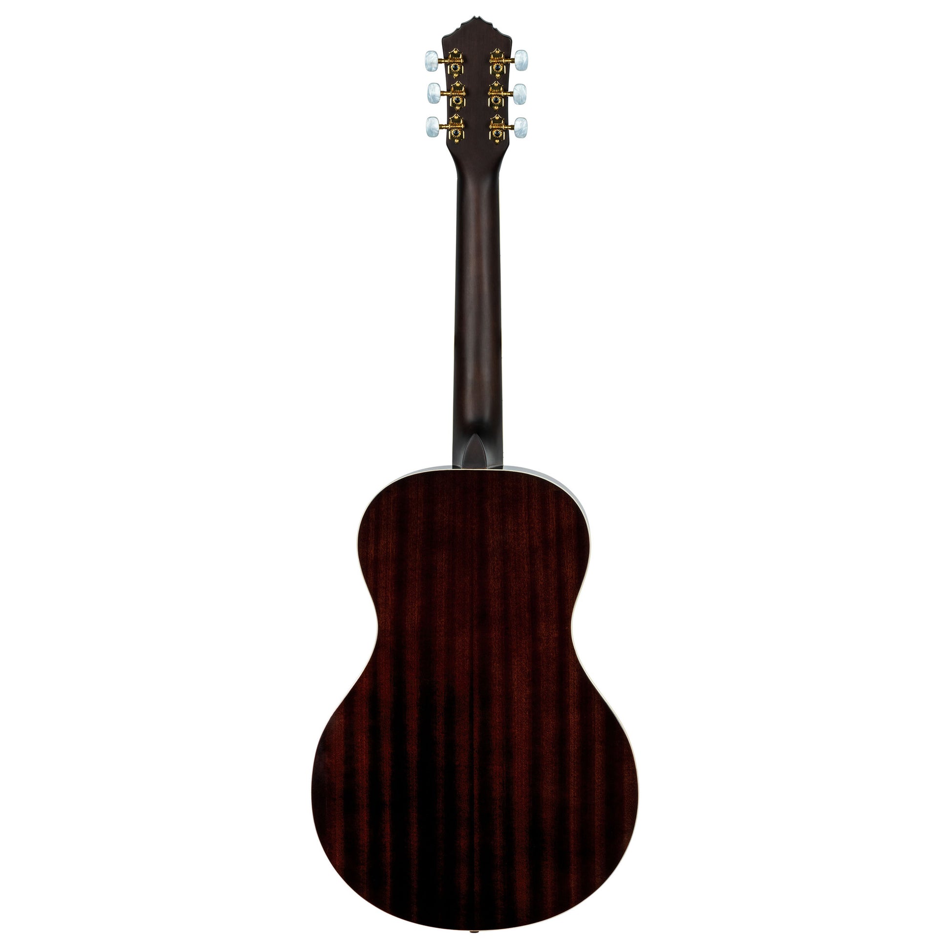 RRA-OCT, forme Parlor, table épicéa, fond & éclisses acajou, sillet 52 mm, housse assortie, bleu brillant