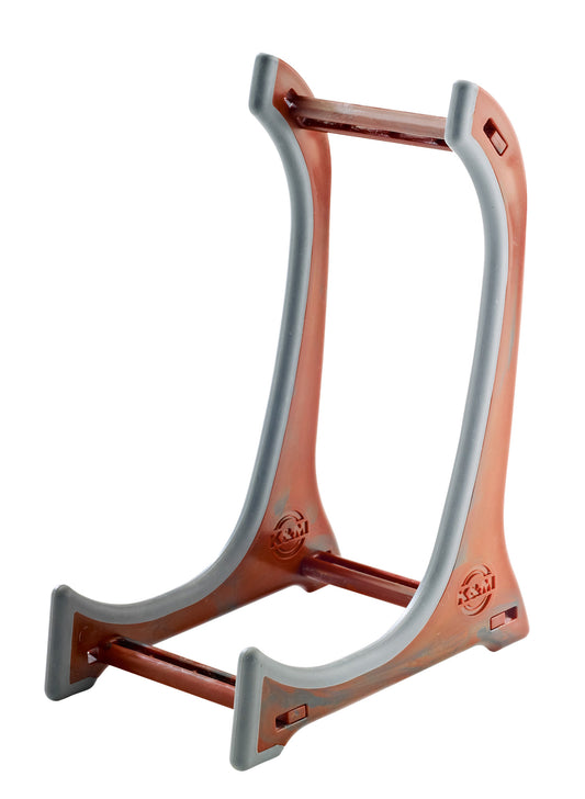 Support pour ukulélé ou violon, plastique, hauteur 205 mm, poids 0.15 kg, imitation bois