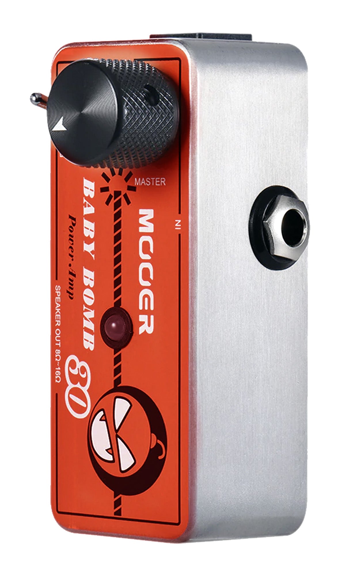 Pédale BABY BOMB 30, amplificateur de puissance 30W pour enceinte d'impédance 8 à 16 ohms, boîtier métal, rouge