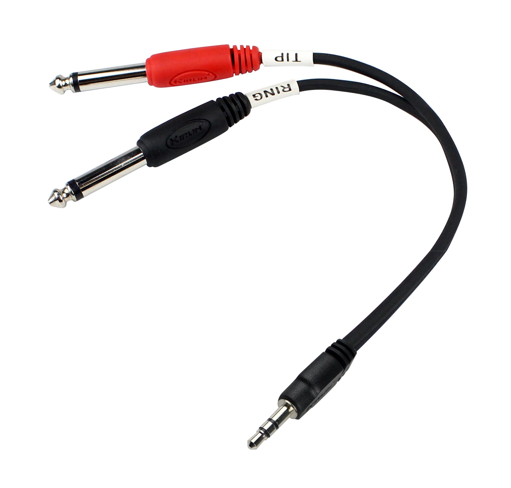 Câble patch ENTRY Mini Jack stéréo/2x Jack mono, 1 mètre, noir