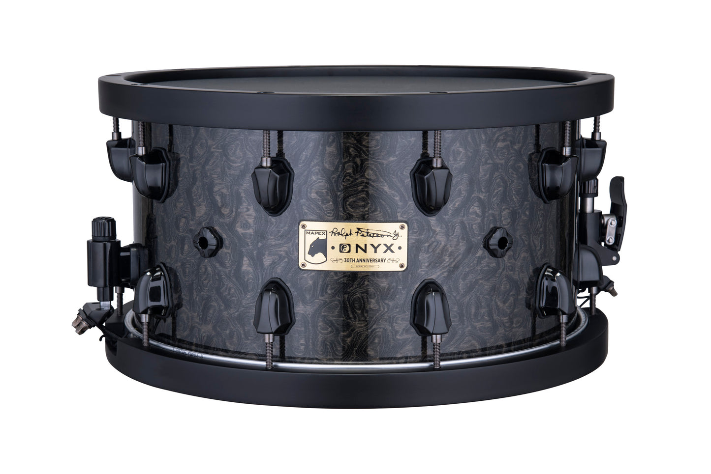 CC MAPEX BP 14 X 8" RALPH PETERS, CERCLES BOIS, ACCASTILLAGE NOIR, FINITION BLACK BURST