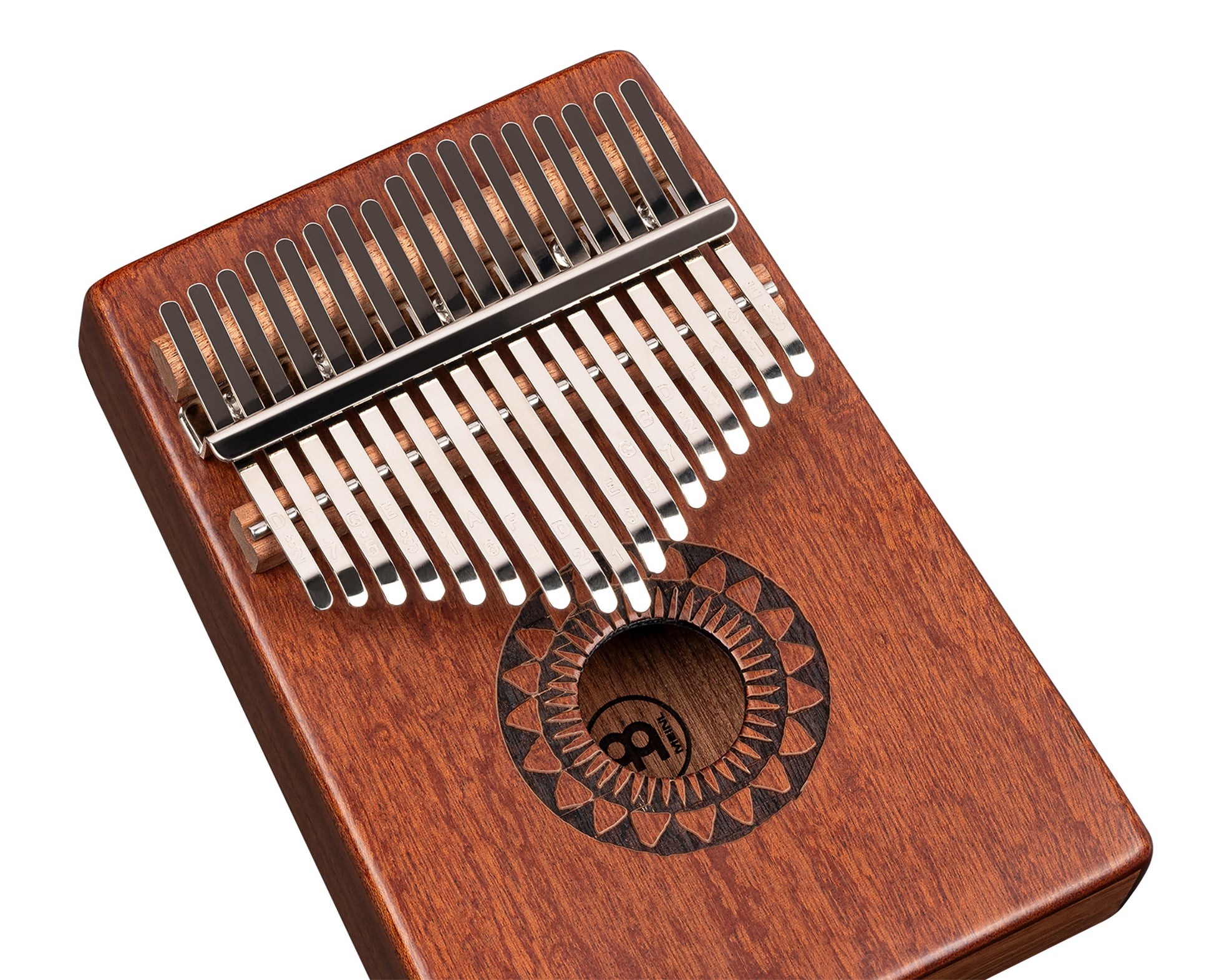 Kalimba Meinl avec rosace, 17 notes, design Sun - KA17SU