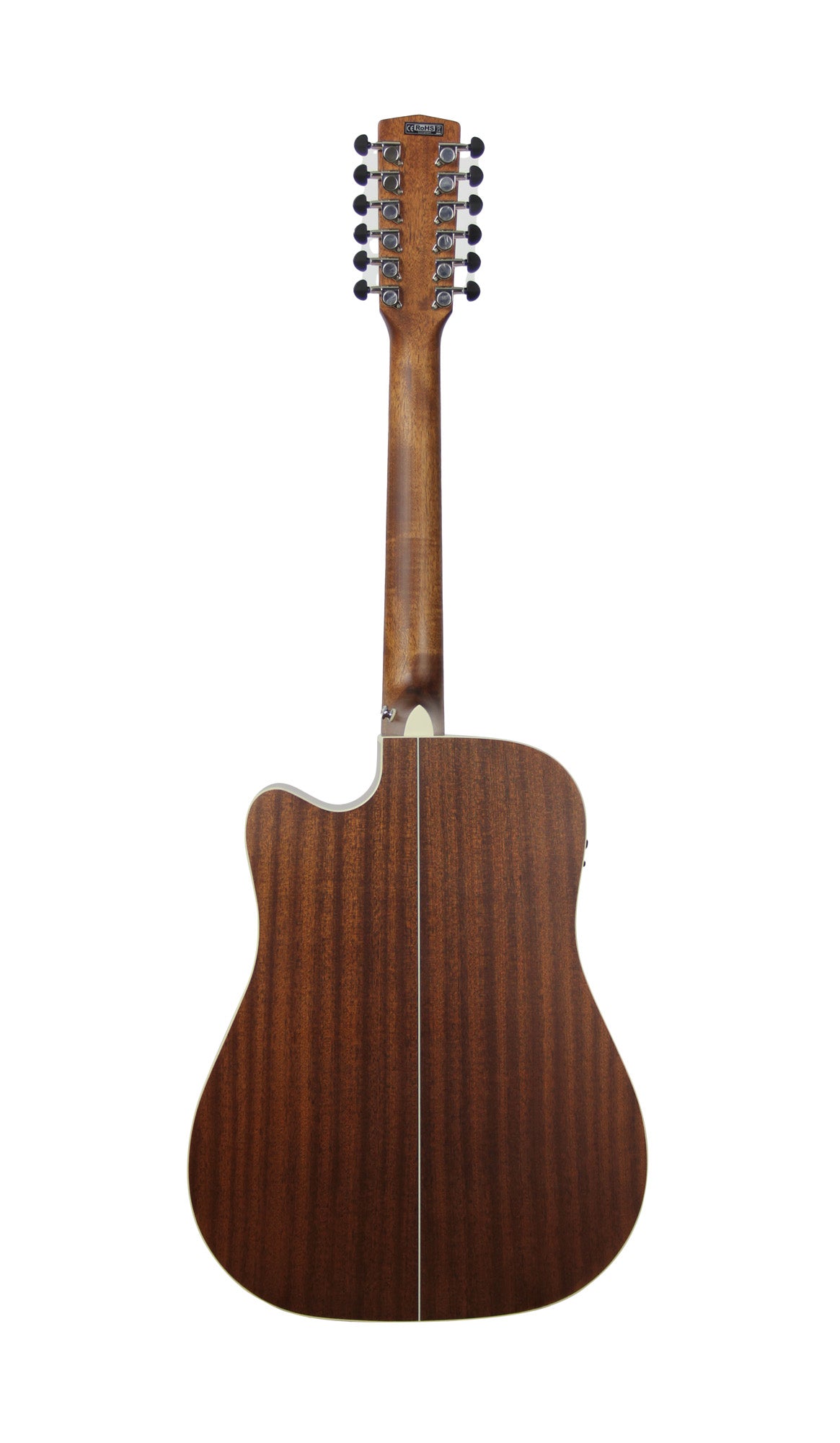 MR710F-12, table épicéa massif, f/e acajou, manche acajou, touche ovangkol, EQ Fishman Presys, 12 cordes, naturel satiné