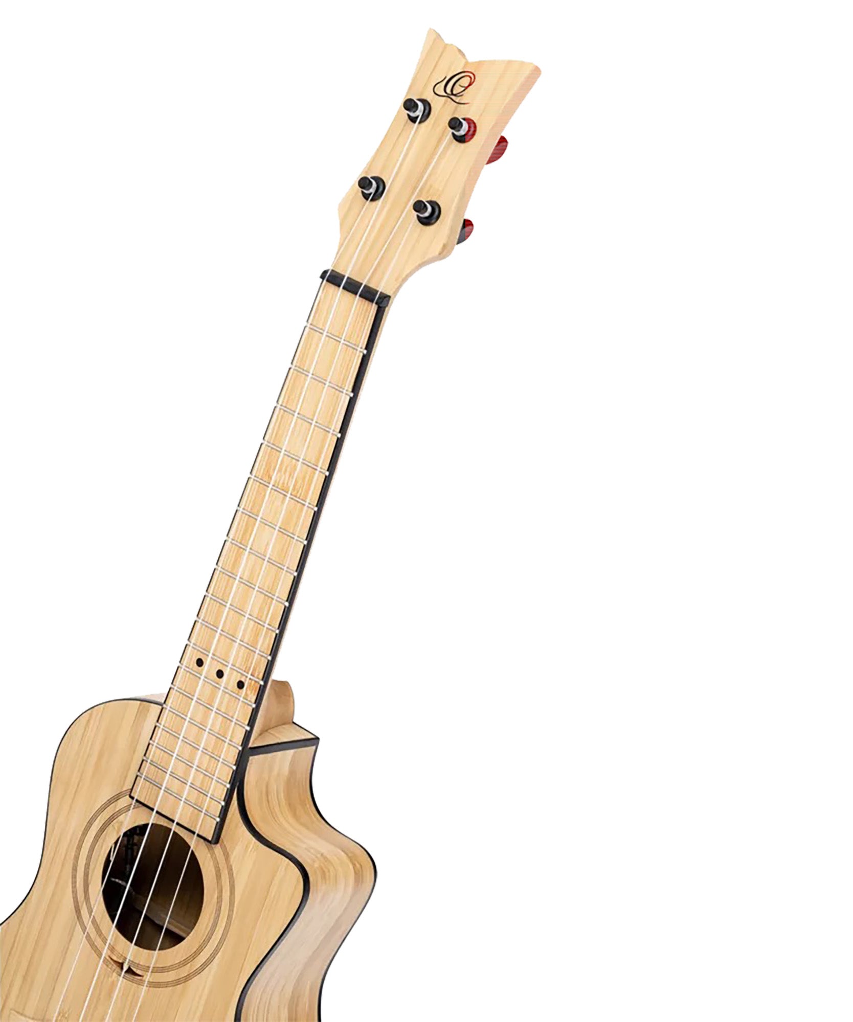 RUNAB-CC, modèle Concert, pan coupé, EQ MagusUke, table bambou massif, f/e bambou massif, manche bambou, housse, naturel satiné