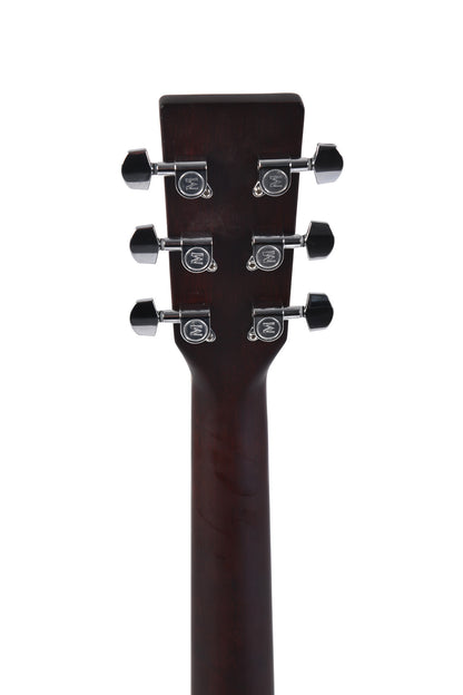 Modèle 00M-1SL-SB, Forme 00, table épicéa massif, f/e acajou, touche micarta, sunburst brillant, gaucher