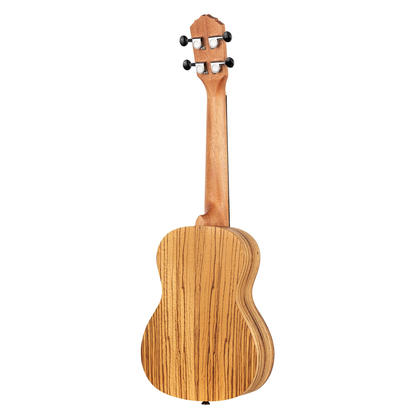 RFU11Z, modèle Concert, table zebrawood, fond & éclisses zebrawood, manche acajou, housse, naturel satiné