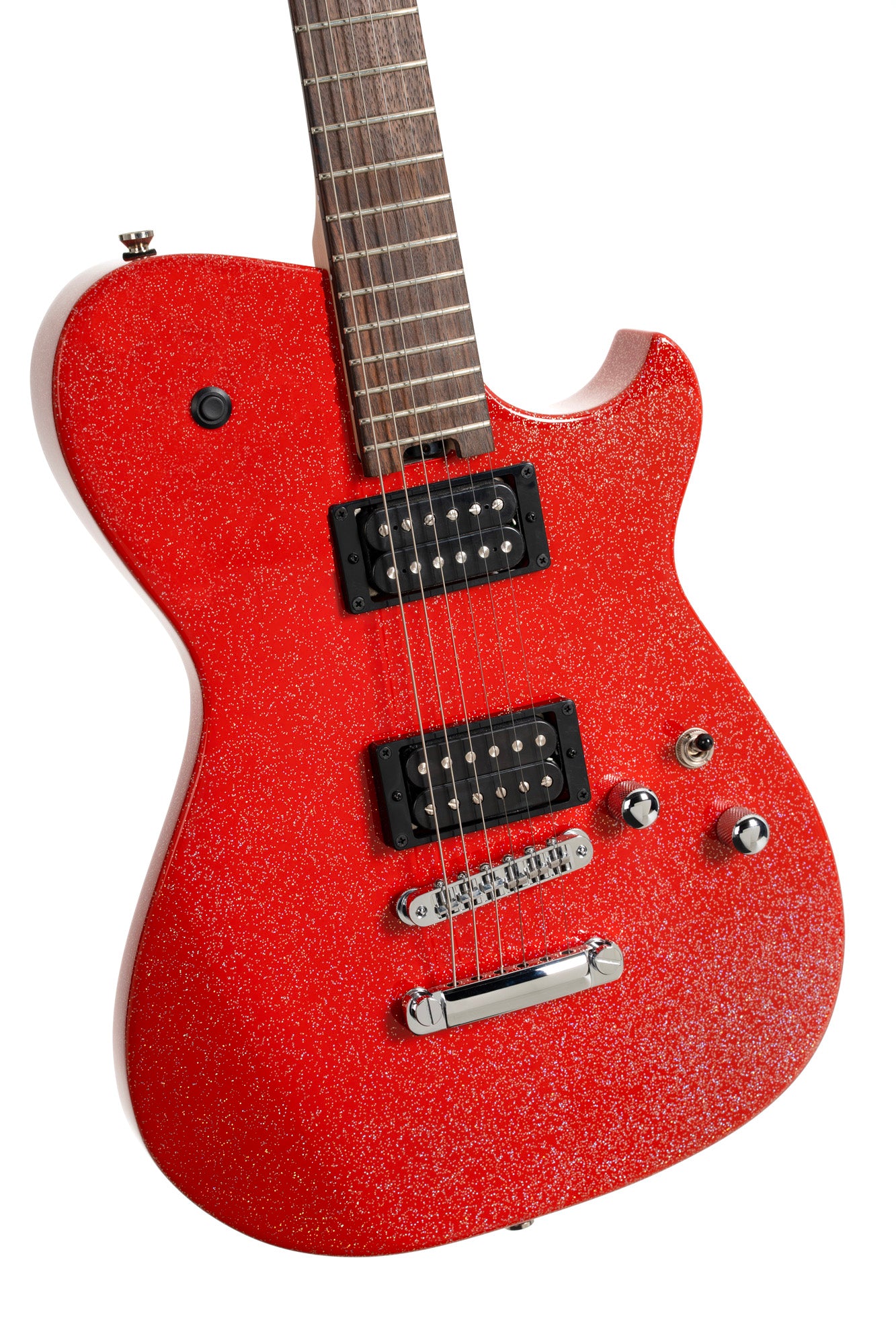 MBM-2H, signature Matt Bellamy, corps tilleul, manche érable, micros,"Kill" bouton, rouge pailleté