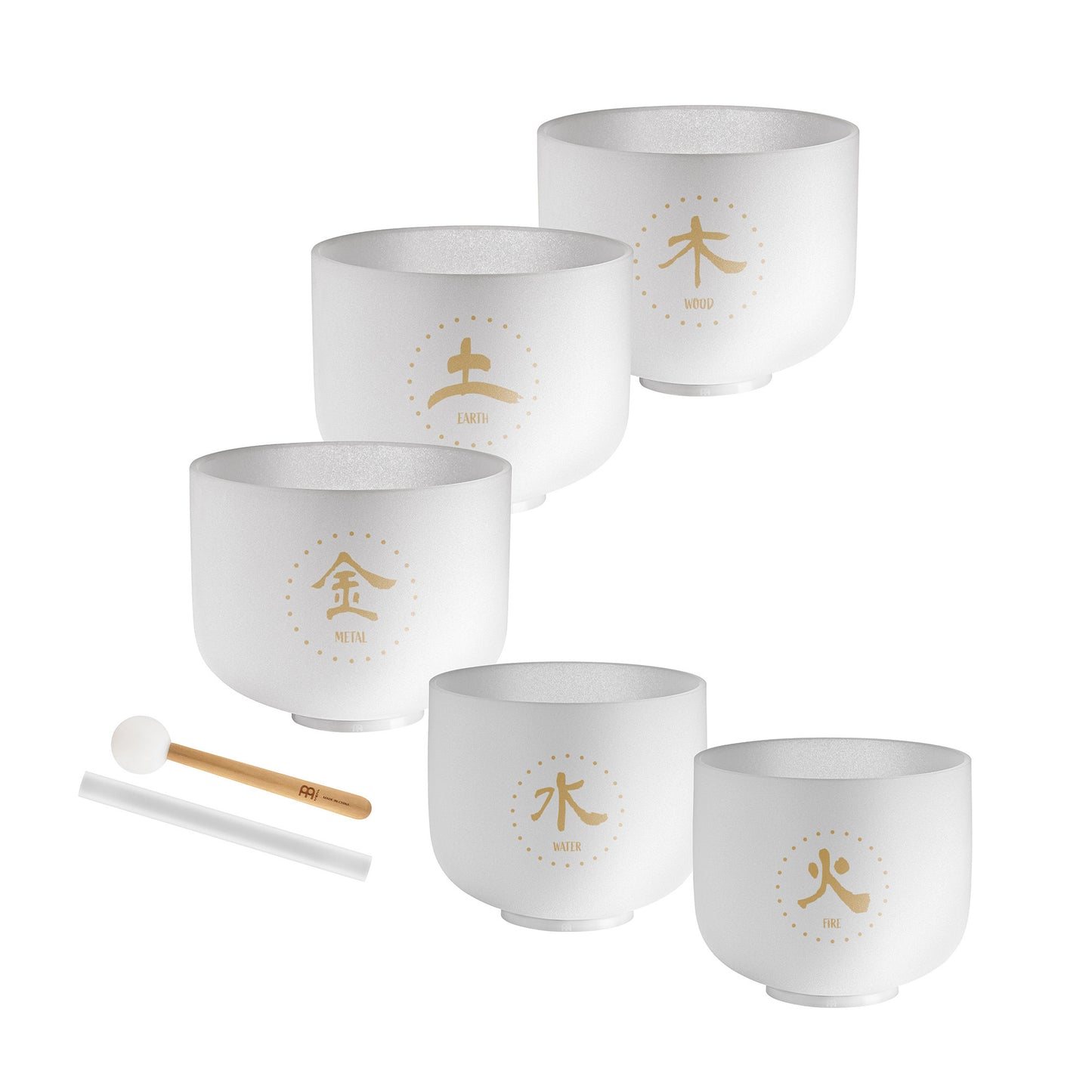 SET 5 SINGING BOWL SONIC CRISTAL TMC