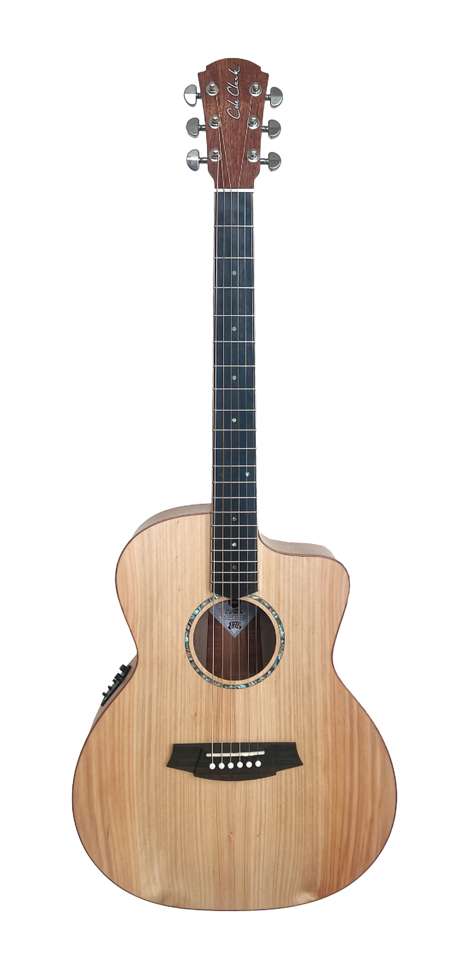 Angel 1 Studio, Grand Auditorium pan coupé, EQ 3 voix PG3, table bunya massif, f/e erable du Queensland massif, housse