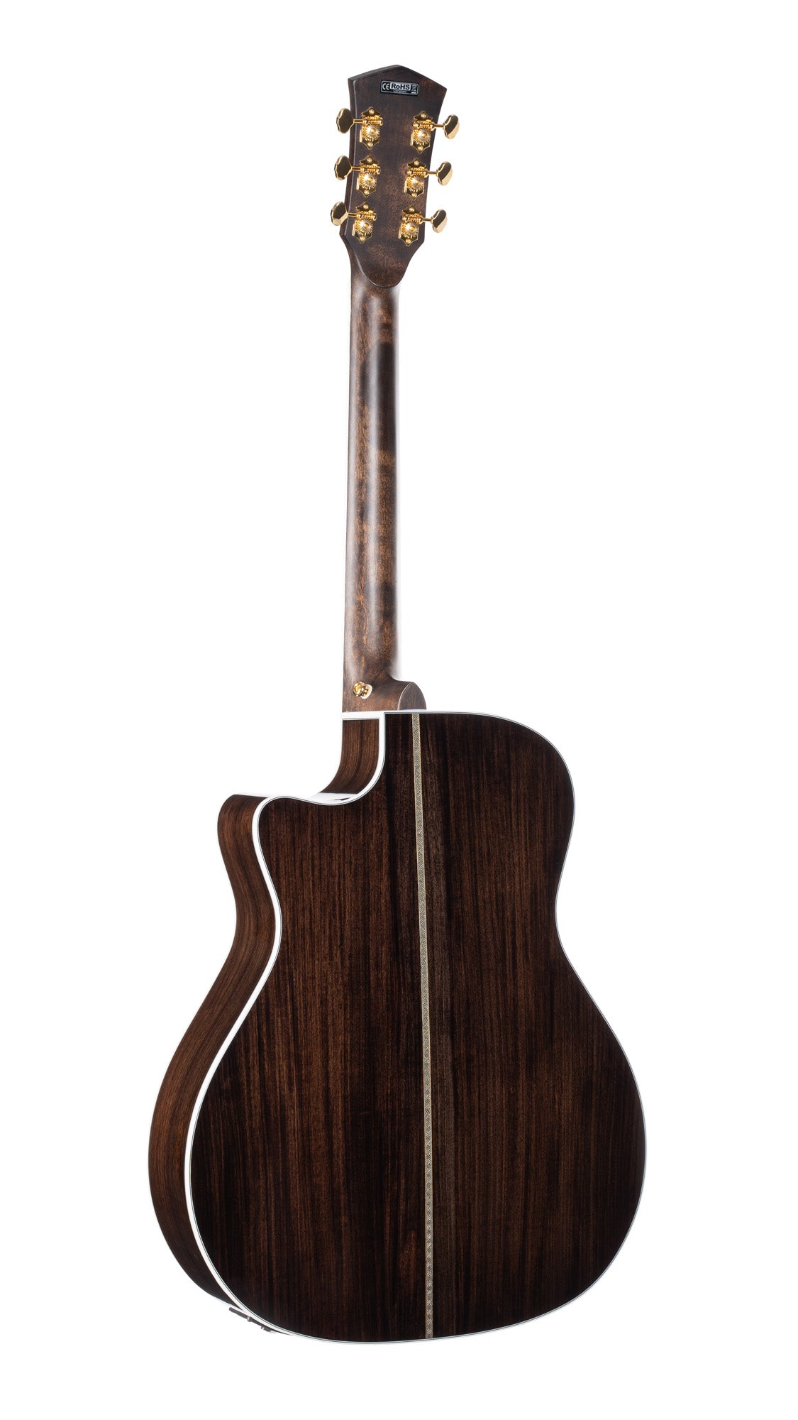 GOLD-A8, forme Grand Auditorium, table épicéa massif torréfié, f/e pau ferro massif, EQ Fishman Flex Blend, naturel brillant