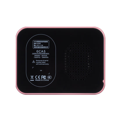 Amplificateur GCA5, 5W, HP 2.2", connexion Bluetooth, entrée Jack 6.35, fonctionne sur batterie, rose