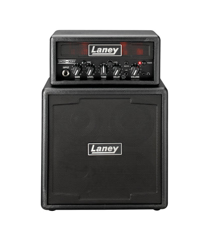 Ampli guitare MINISTACK-IRON stéréo 2x 3W, look Ironheart, 4 x HP 3", 2 canaux, connectique LSI, noir