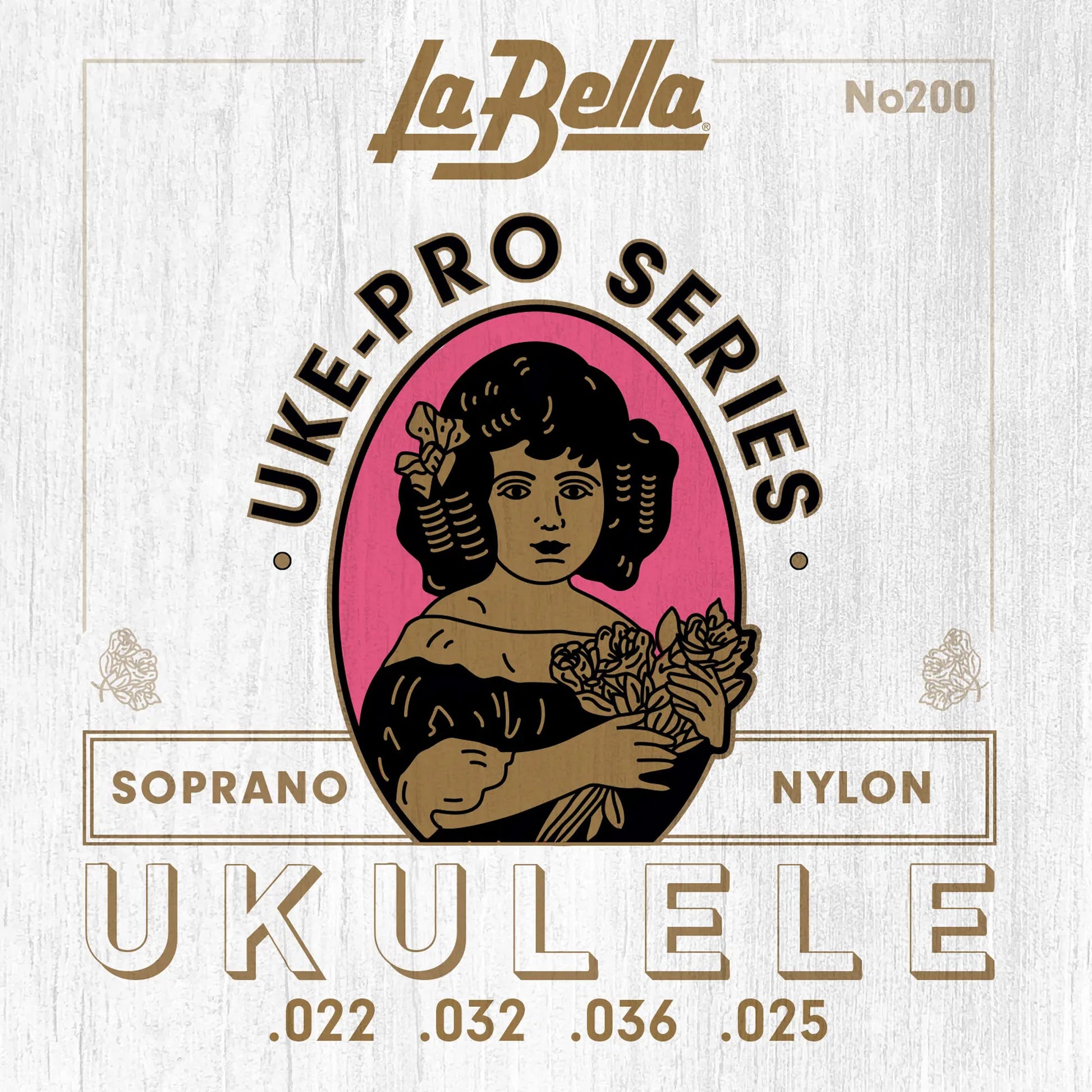 Jeu pour ukulélé soprano UKE-PRO, nylon rectifié haute qualité (22-32-36-25)