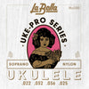La Bella LB200 ukelele snarenset