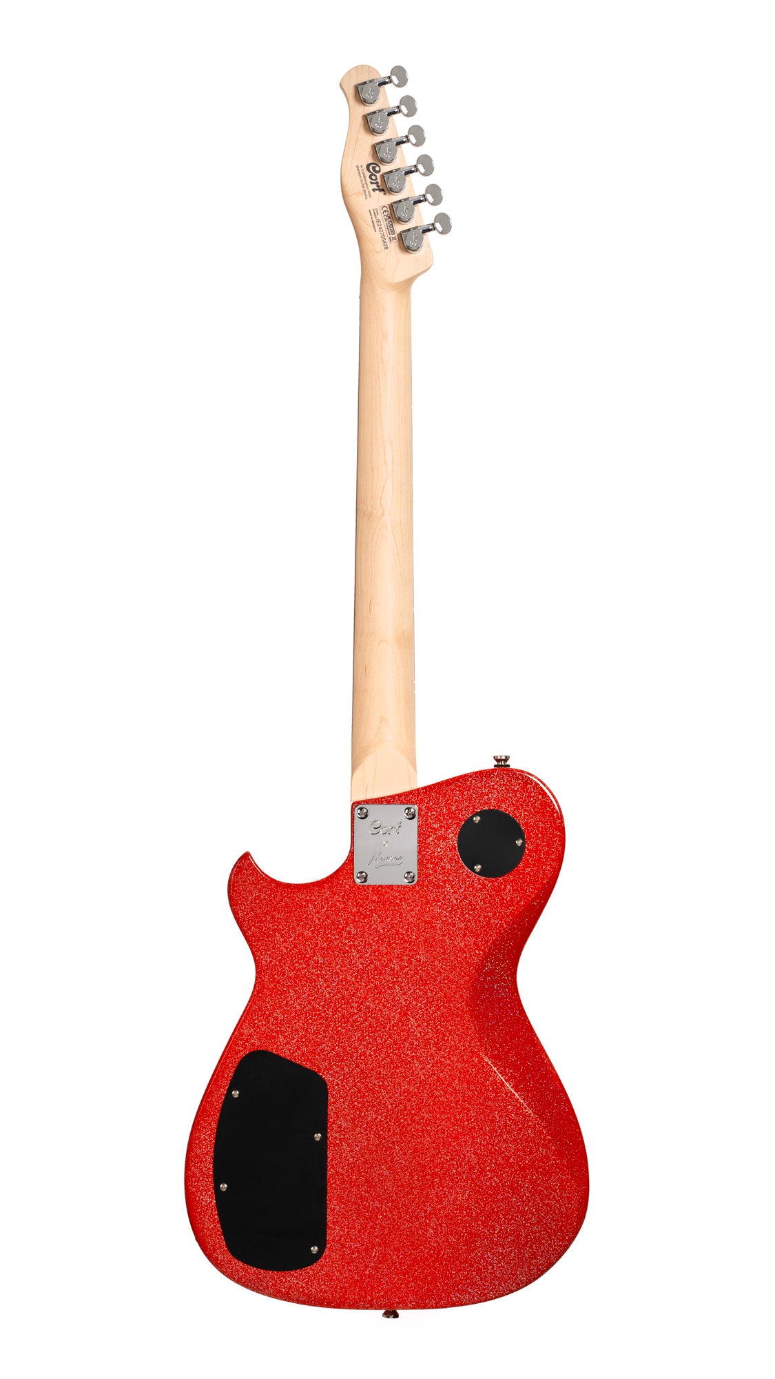 MBM-2H, signature Matt Bellamy, corps tilleul, manche érable, micros,"Kill" bouton, rouge pailleté