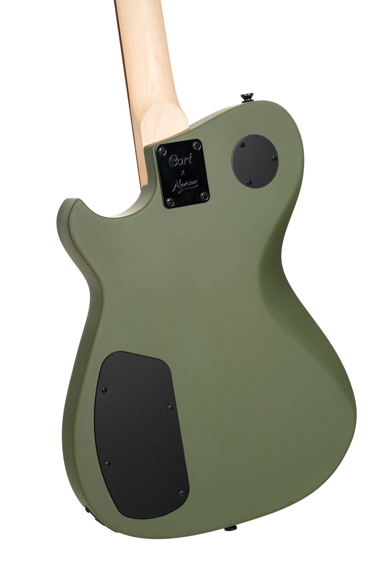 MBM-2H-B, signature Matt Bellamy, corps tilleul, manche érable, micros,"Kill" bouton, vert olive satiné