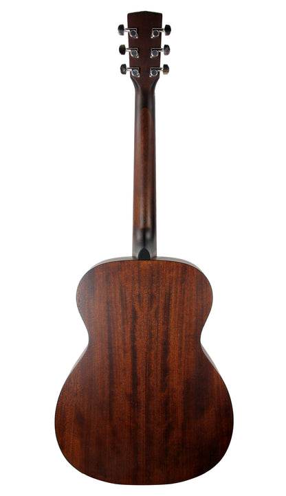 L60, forme Orchestra Model, table épicéa massif, fond & éclisses acajou, touche laurier ou merbau, naturel pores ouverts