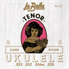 La Bella LB12 ukelele snarenset
