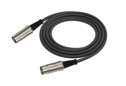 Câble MIDI MEDIUM 5 broches, 1 mètre, noir