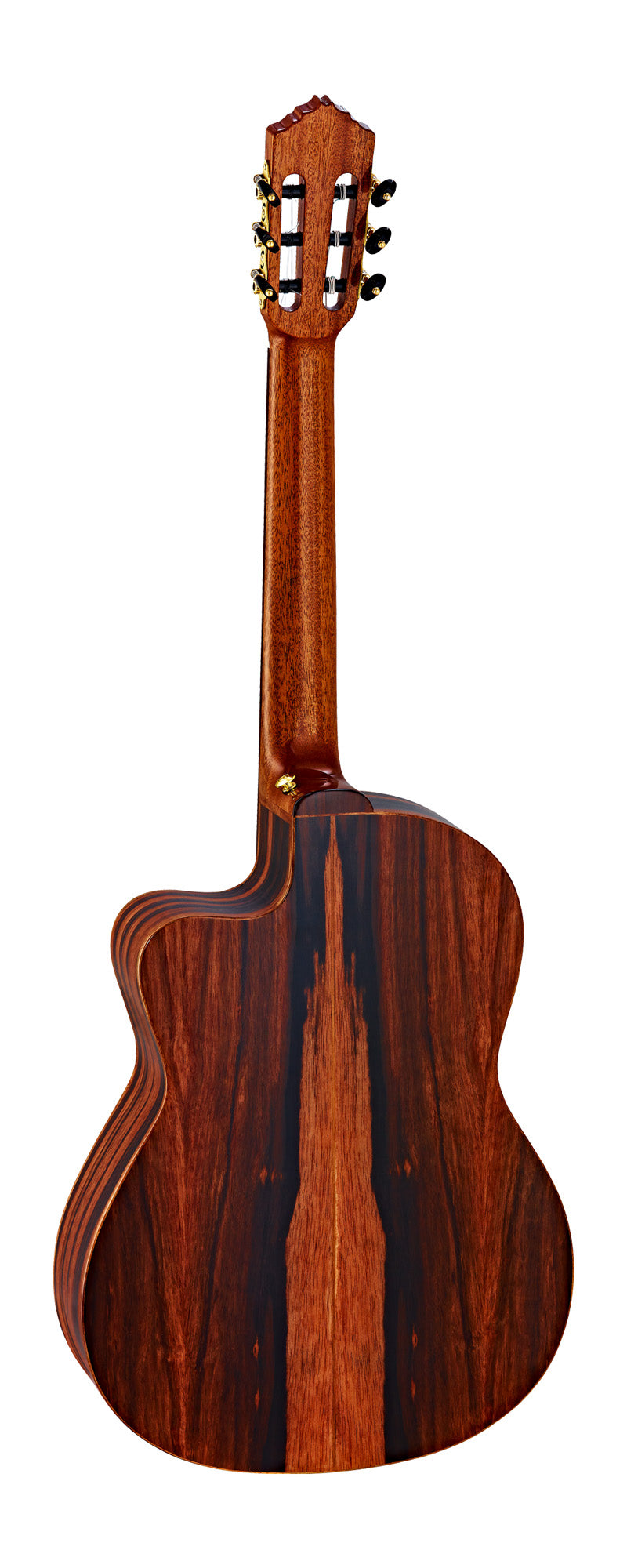 STRIPED SUITE C/E, modèle Slim Neck, pan coupé, EQ MagusPro, table épicéa massif, fond & éclisses ébène veiné AAA, nat. brillant