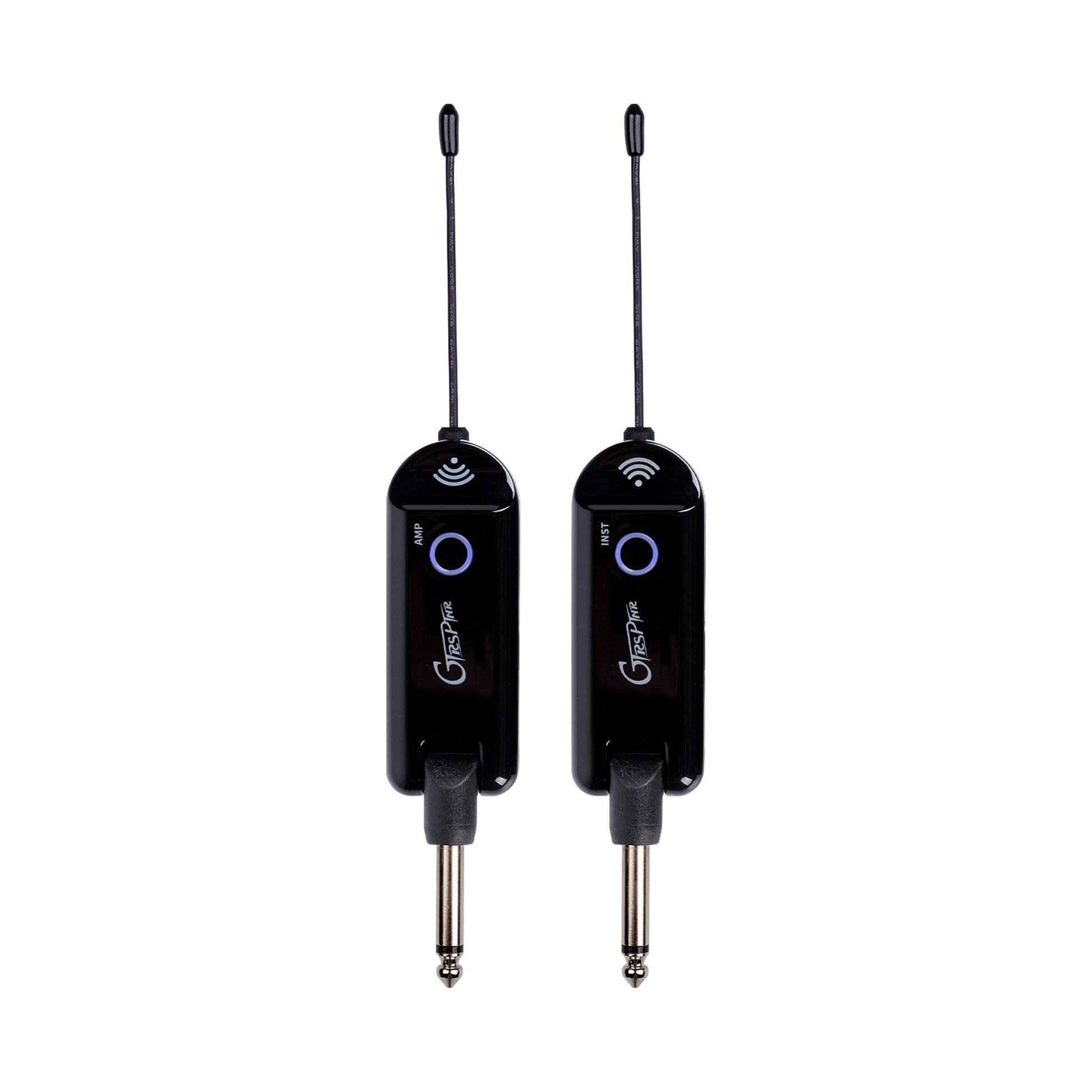 Système sans-fil GTRS GWU4 pour guitare, 4 canaux, émetteur et récepteur rechargeables, bande de fréquences UHF, noir