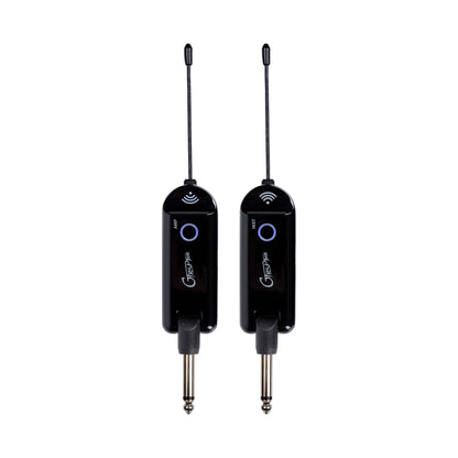 Système sans-fil GTRS GWU4 pour guitare, 4 canaux, émetteur et récepteur rechargeables, bande de fréquences UHF, noir