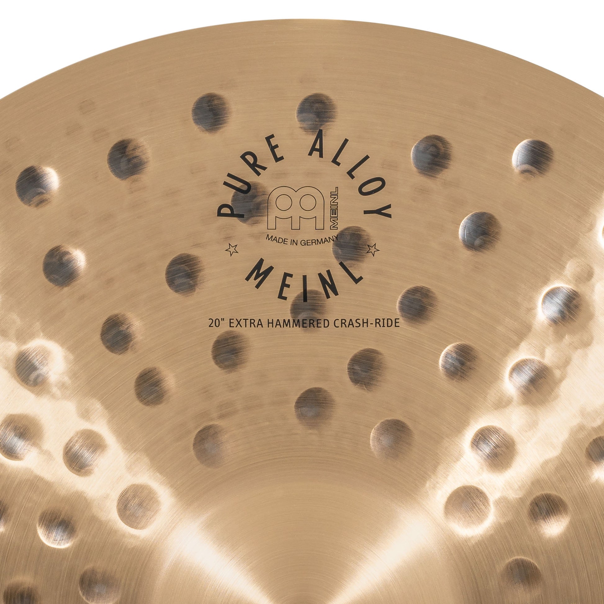 Crash Ride 20" Extra Hammered Meinl Pure Alloy fini traditional martelé