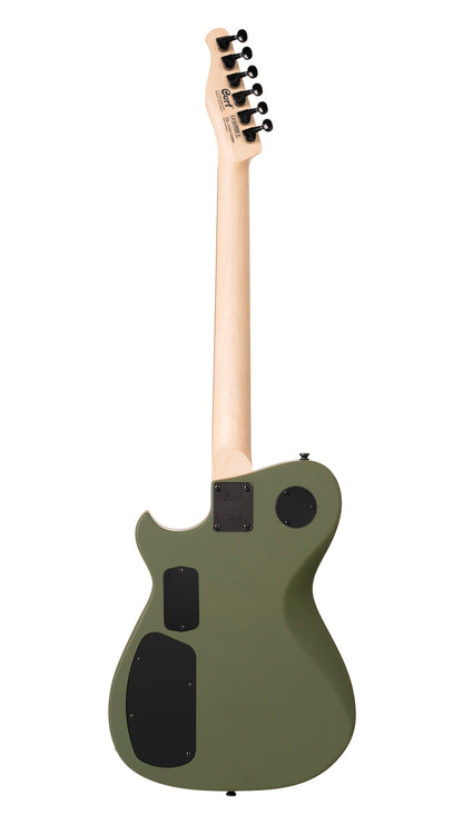 MBM-2H-B-SUS, signature Matt Bellamy, corps tilleul, manche érable, micros Manson & Sustainiac,"Kill" bouton, vert olive satiné