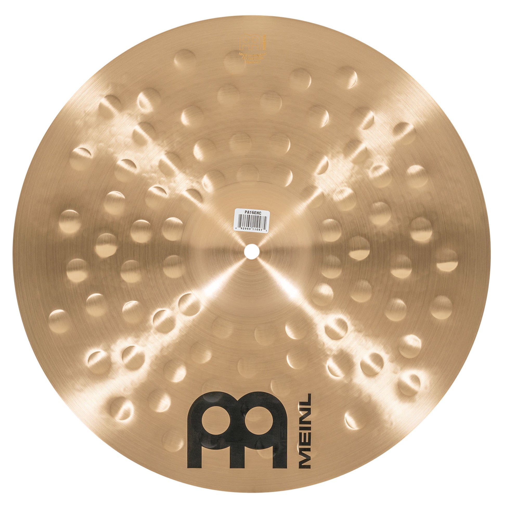 Crash 16" Extra Hammered Meinl Pure Alloy fini traditional martelé