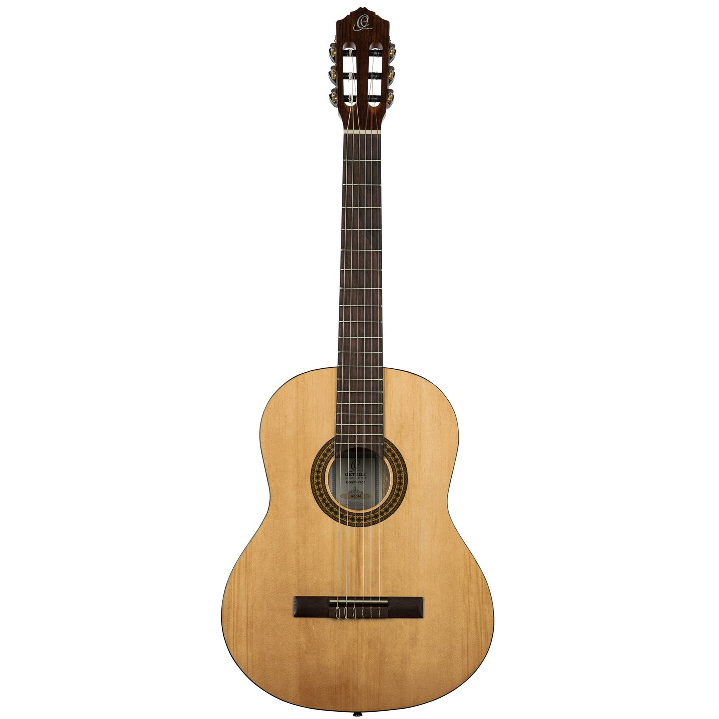 Ortega Picker Pack : guitare 4/4 avec table épicéa, housse, support, accordeur, sangle, jeu de cordes et médiators, naturel