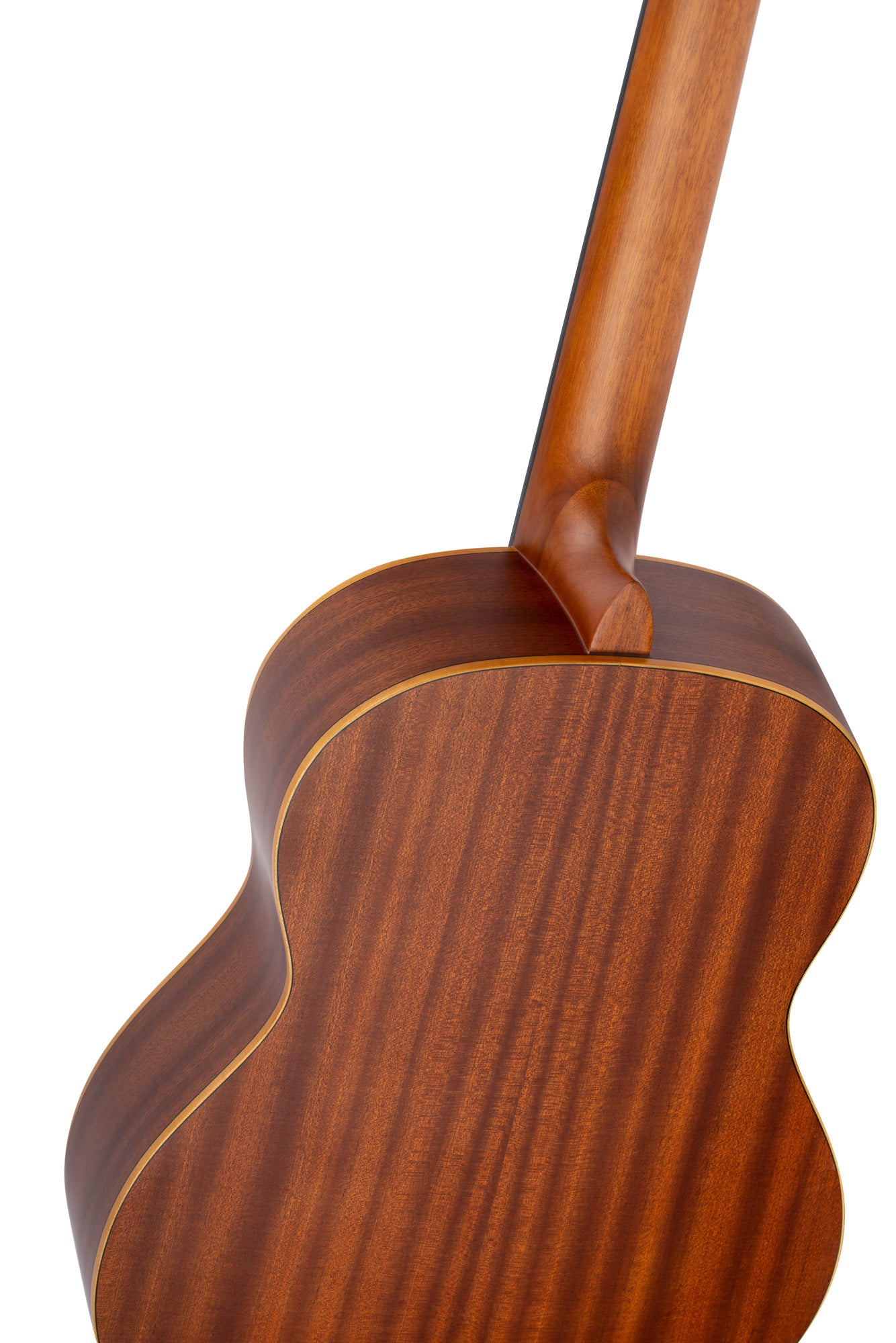 R131SN, modèle Slim Neck, table cèdre rouge massif, fond & éclisses acajou, manche acajou (sillet 48 mm), housse, naturel satiné