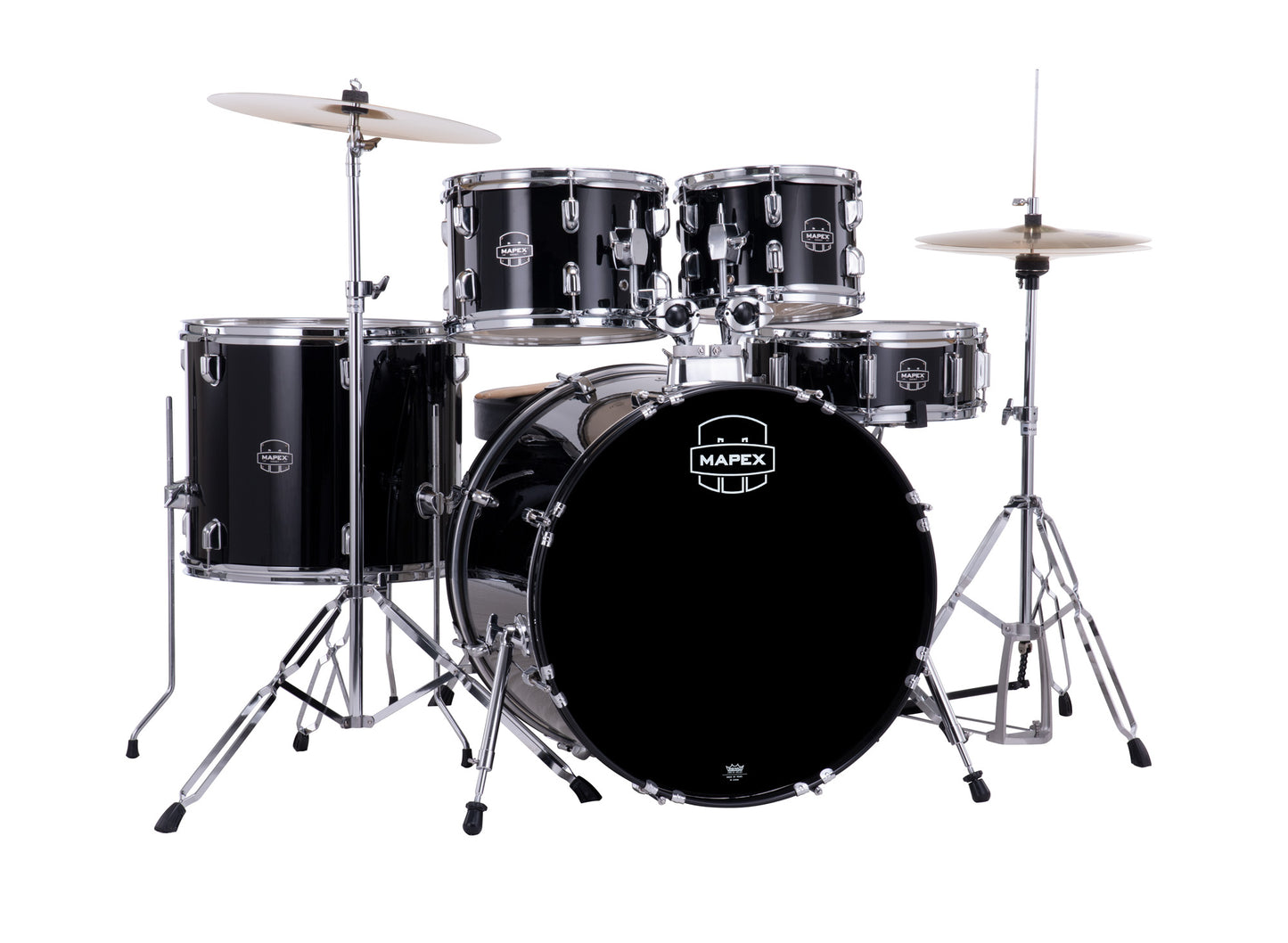 MAPEX COMET STAGE 22 5F NOIR COMPLETE AVEC HARDWARE, SIEGE ET CYMBALES