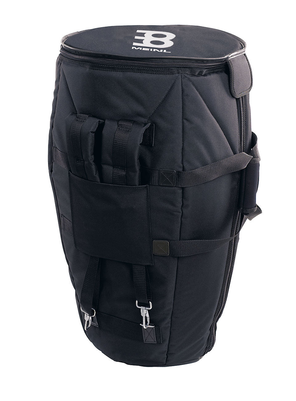 Housse conga 11", rembourrée 20 mm, fermeture éclair sur le côté, poche extérieure, 2 poignées, harnais rembourré, noir