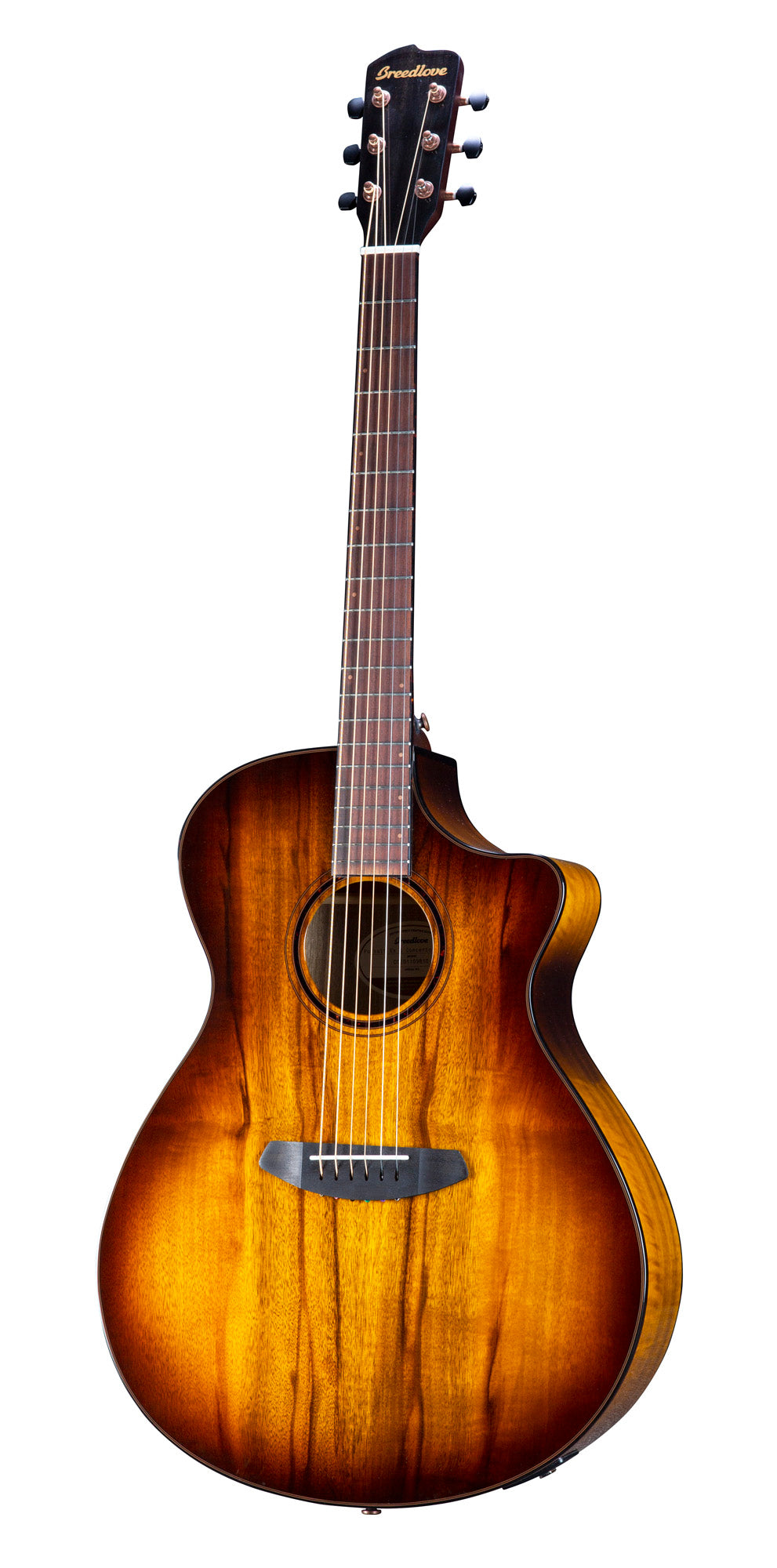 PURSUIT EXOTIC S CONCERTO TIGER'S EYE CE, table myrtlewood massif, f/e myrtlewood, EQ Fishman Presys I, tiger's eye