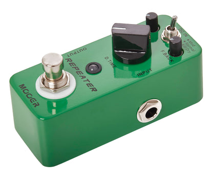 Pédale REPEATER, délai numérique à 3 modes (Mod/Normal/Kill Dry), boîtier métal, true bypass, vert