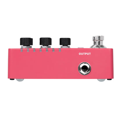 Pédale TENDER OCTAVER X2, octaveur, 14 presets utilisateurs, 2 options de transposition, 2 volumes indépendants, rose