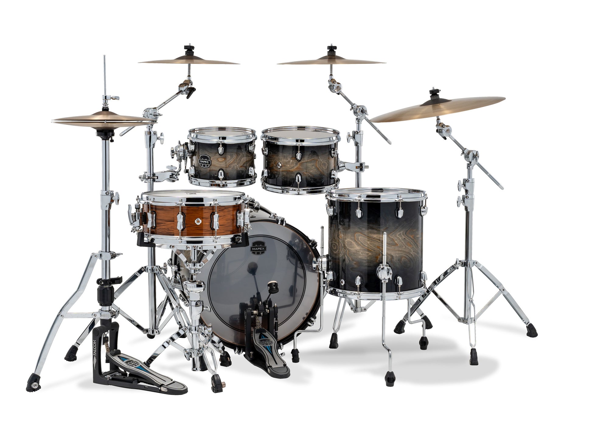 MAPEX SATURN 4 FUTS BLACK INK BURST