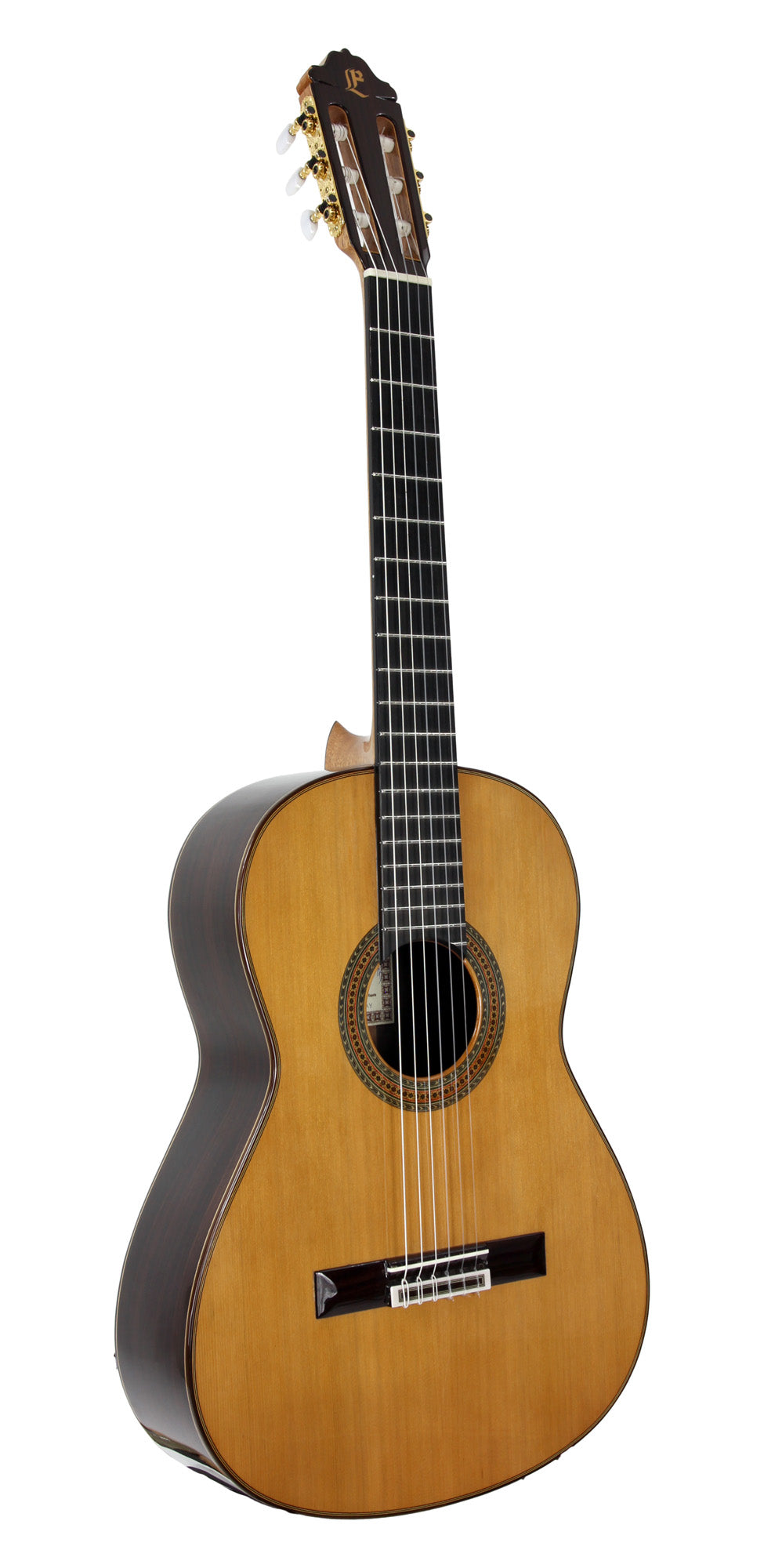 CONSERVATORY CD, table cèdre massif, f/e palissandre indien massif, barrage lattice, touche ébène, soft case