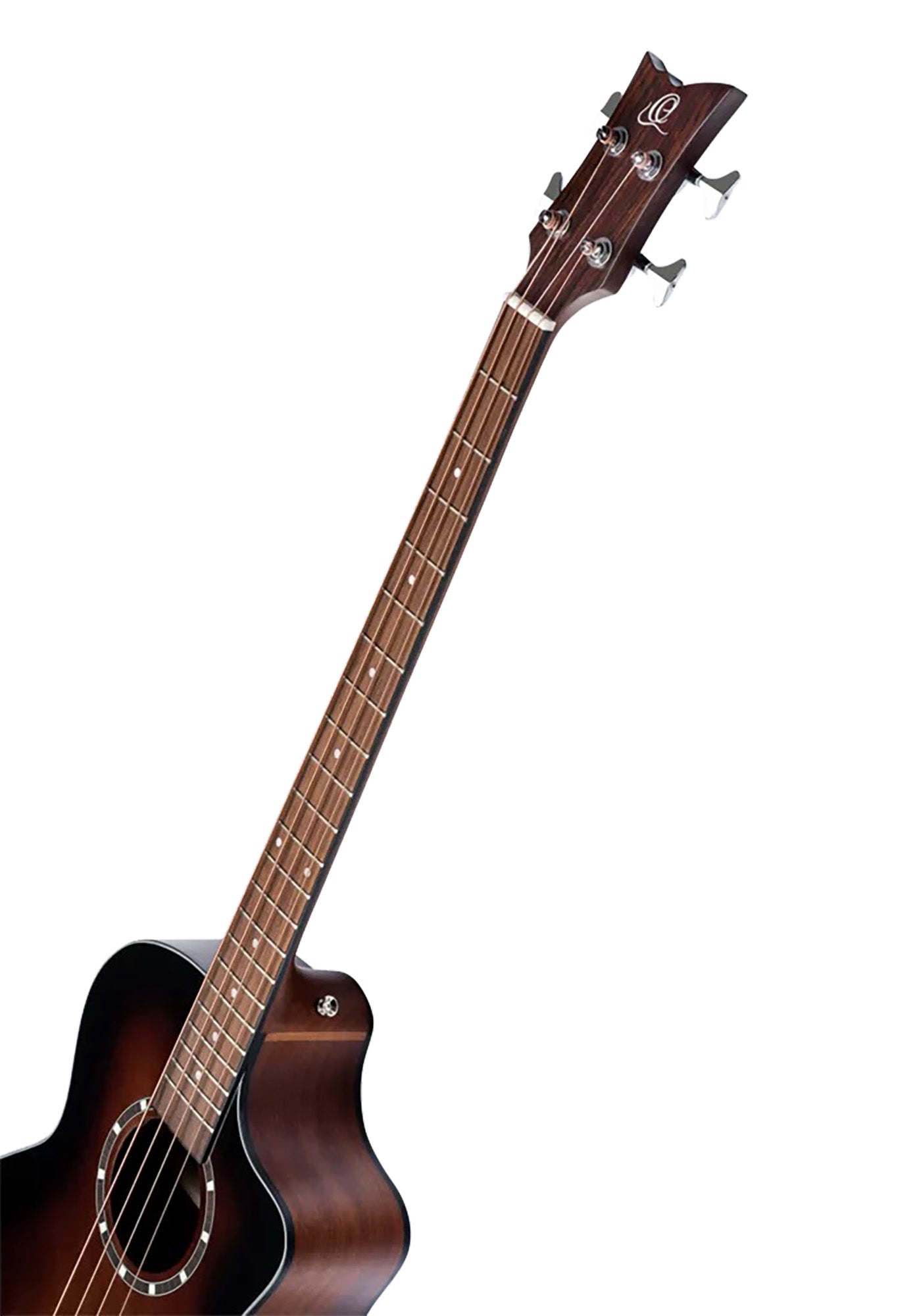 D7CE-BFT-4, basse 4 cordes, pan coupé, EQ Ortega MagusPro, table épicéa, f/e acajou, manche acajou (sillet 45mm), bourbon satiné
