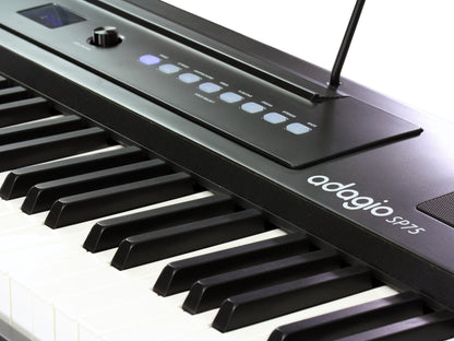 Piano numérique portable Adagio SP75BK | 88 notes, toucher lourd