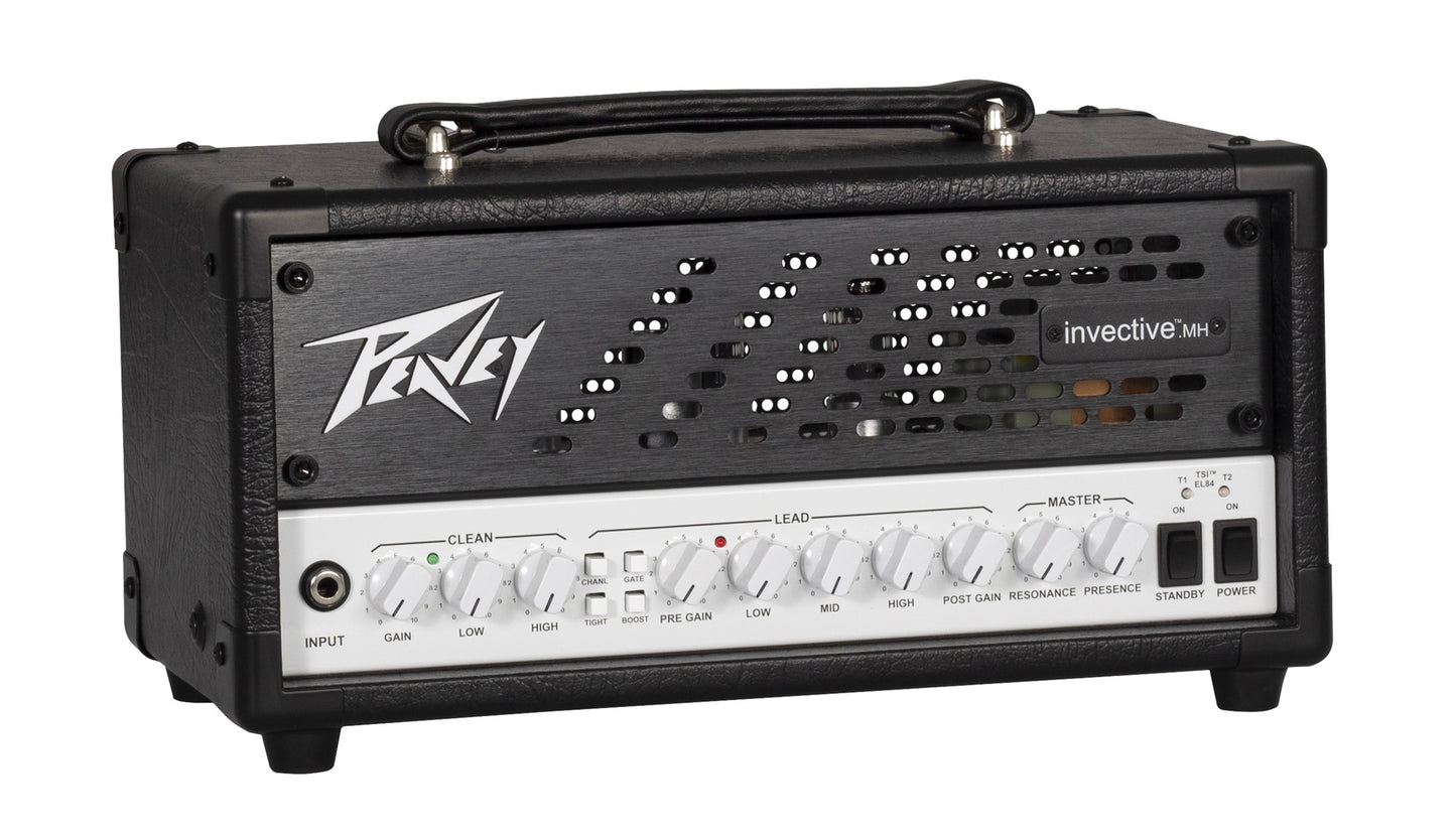 Tête amplifiée à lampes compact 20W, 2 canaux, EQ 3 bandes, sortie DI, finition noir