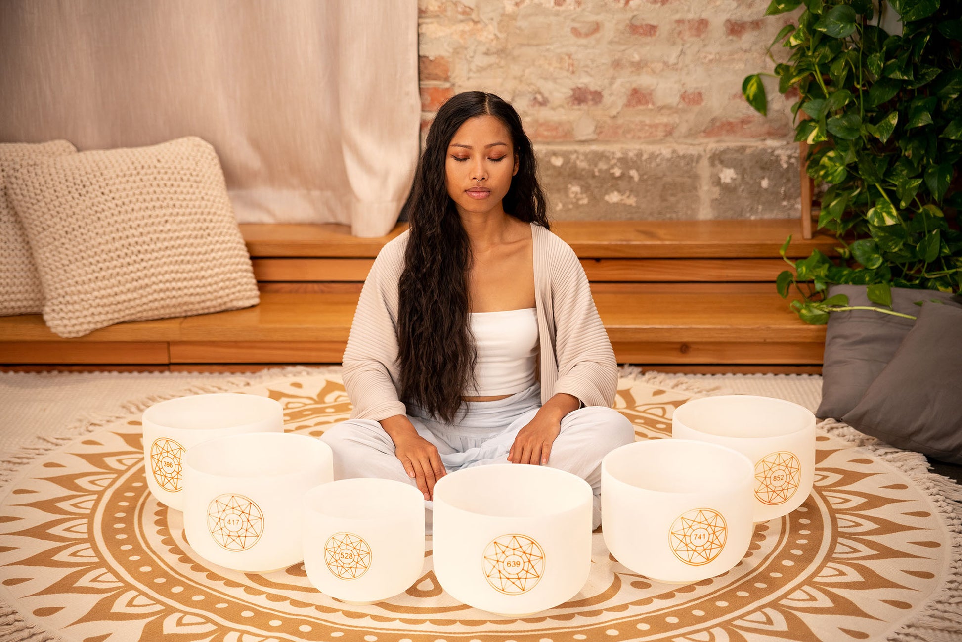 SET SINGING BOWL SONIC CRISTAL SOLFEGGIO