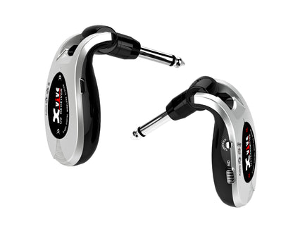 Système sans-fil pour guitare U2, bande de fréquence 2.4 GHz, conversion A/D 24-bit, câble USB, argent