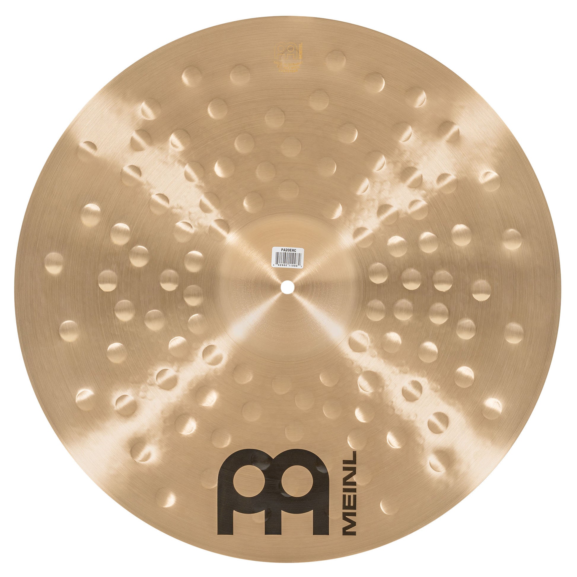 Crash 20" Extra Hammered Meinl Pure Alloy fini traditional martelé