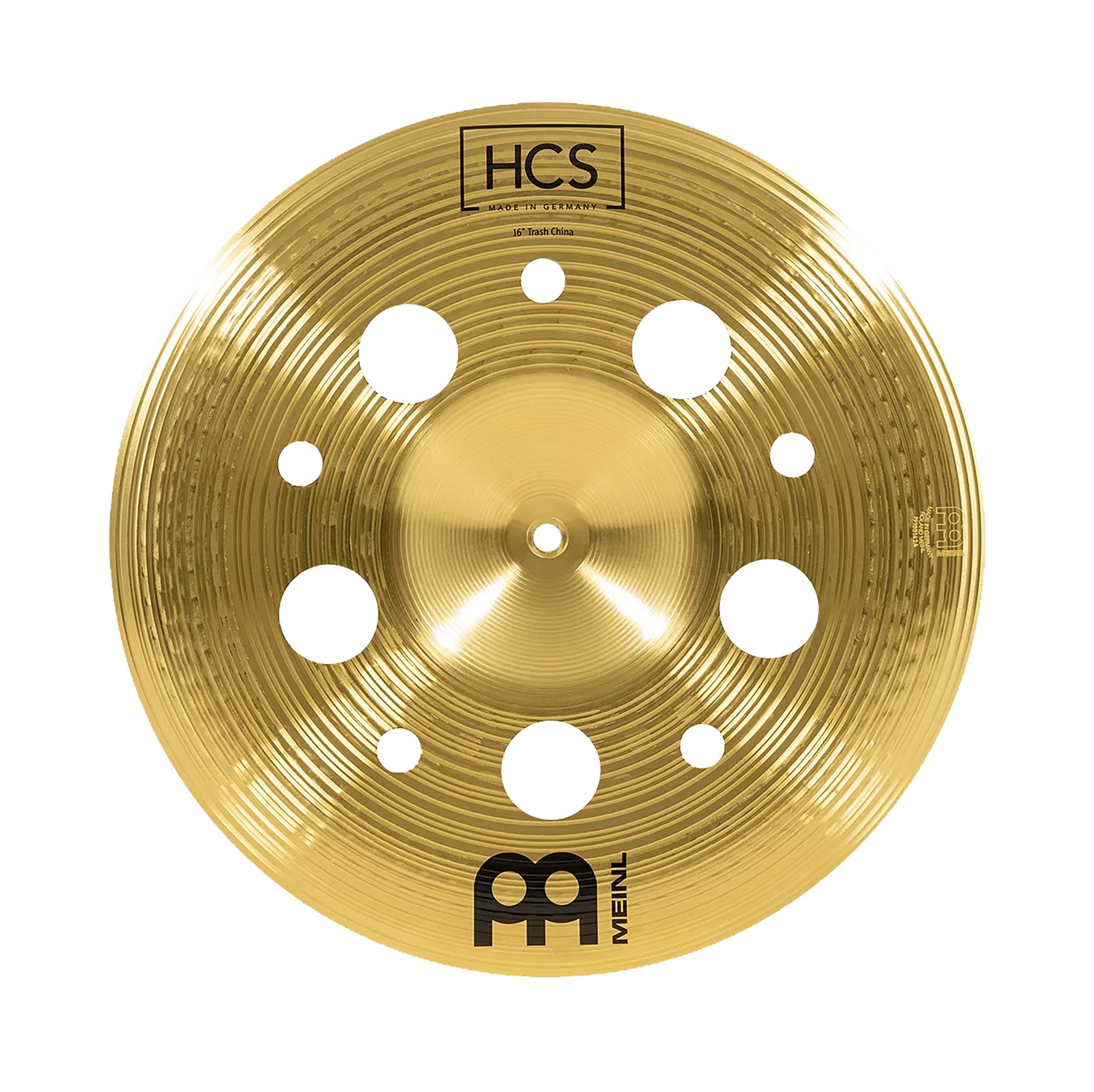 CHINOISE MEINL 16" TRASH HCS, ALLIAGE LAITON MS63, FINITION TRADITIONNELLE