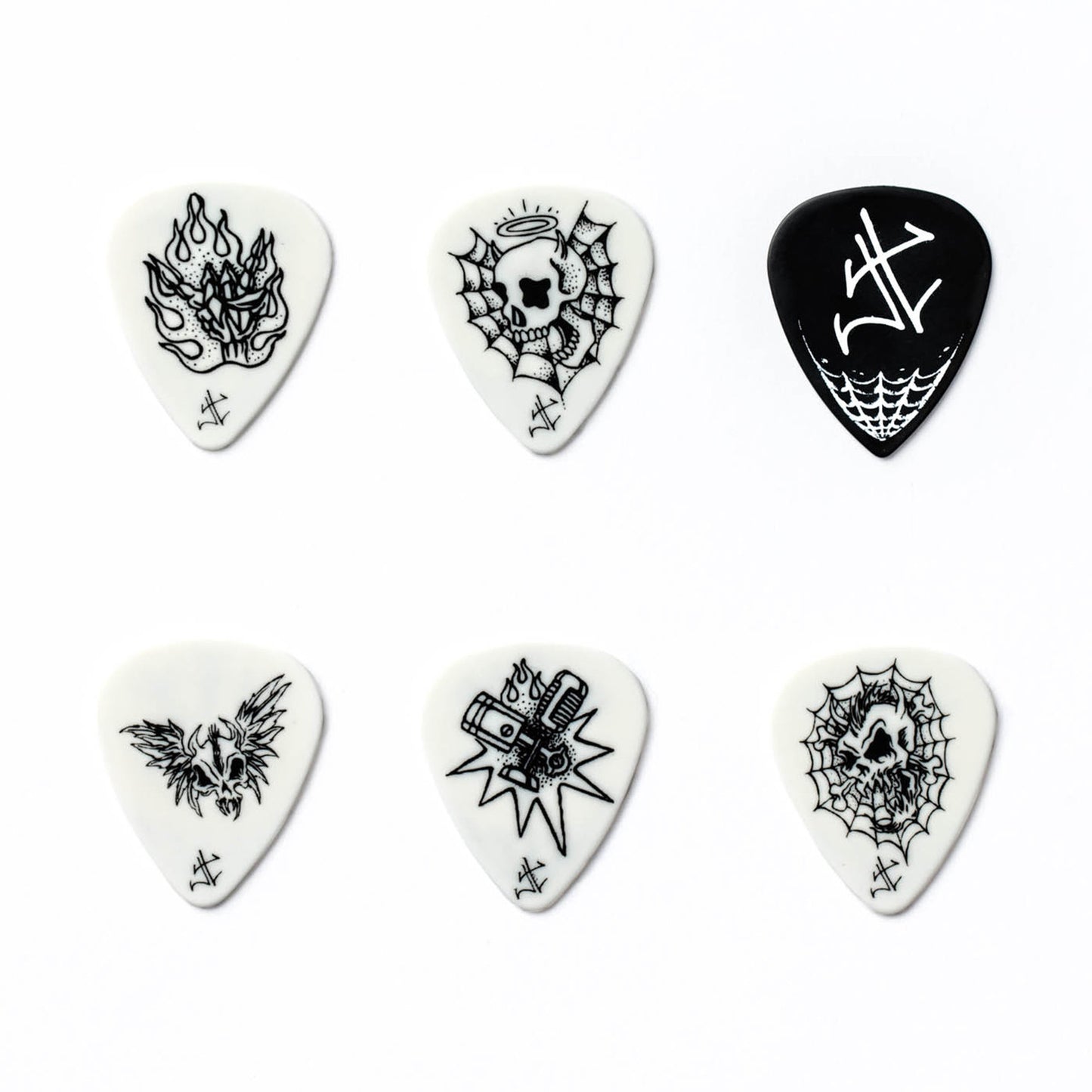 Boite de 6 médiators James Hetfield 0.88 mm