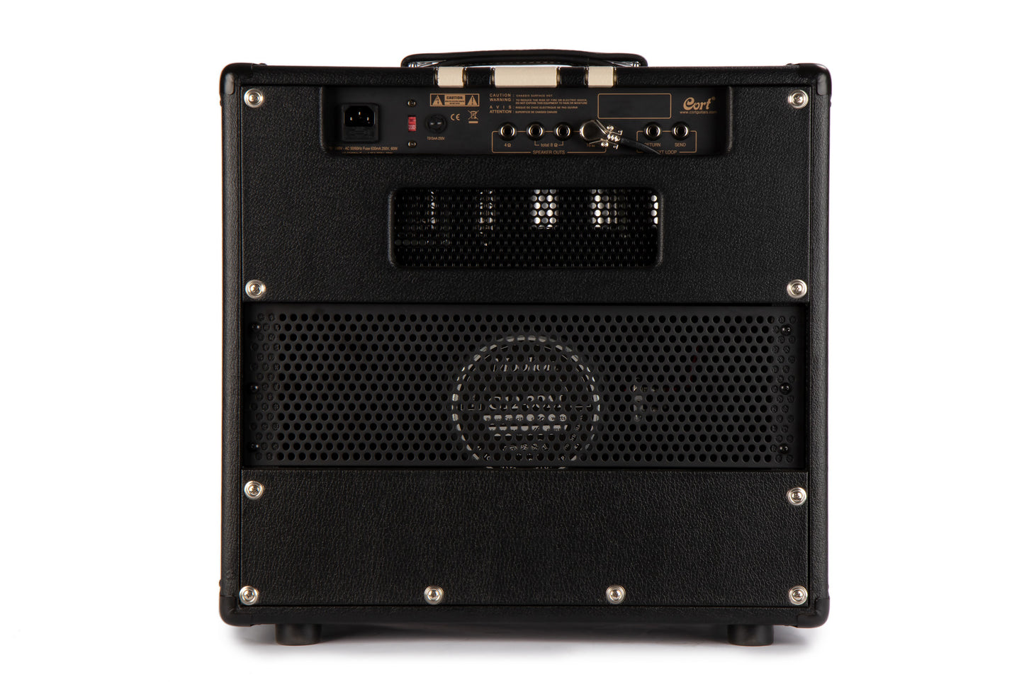 Ampli à lampes 15W, 1 x 12" Moollon G12-30M, préampli 3 x 12AX7, ampli 2 x EL84, boucle d'effet, poids: 17 kg, noir