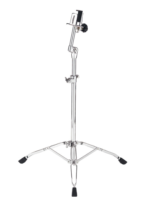 Support Headliner pour tous bongos, trépied double embase, hauteur/inclinaison ajustables (88-127cm), bague mémoire, chromé