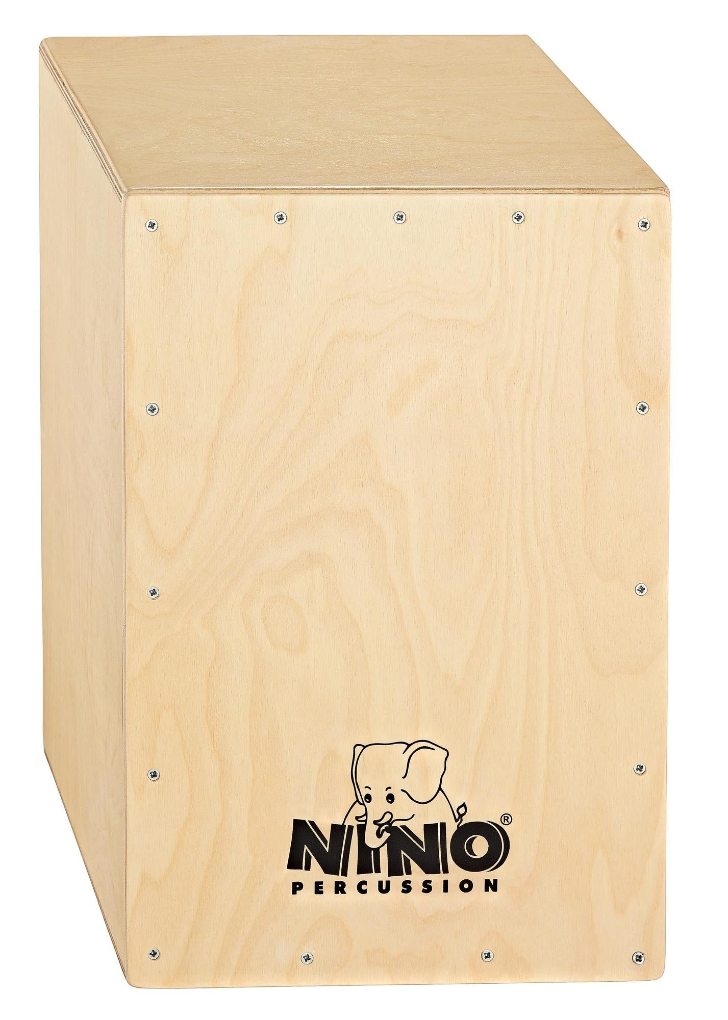 Cajon 17.75" en bouleau, timbre interne, coins supérieurs ajustables, dimensions: 45 x 30.5 x 30 cm, poids: 3.76 kg, naturel