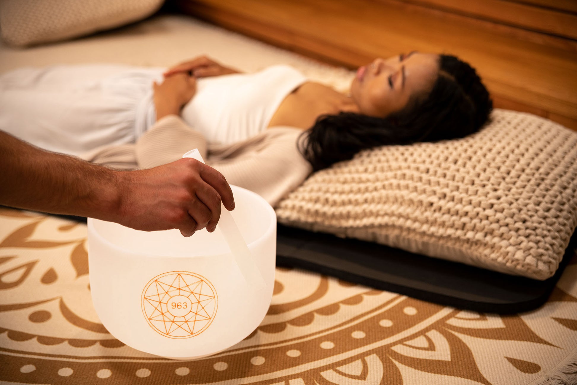 SINGING BOWL SONIC CRISTAL 10",  963 HZ